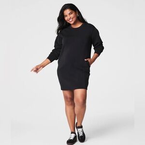 NEW Spanx Air Essentials Crewneck Dress Women's Size Small Black
